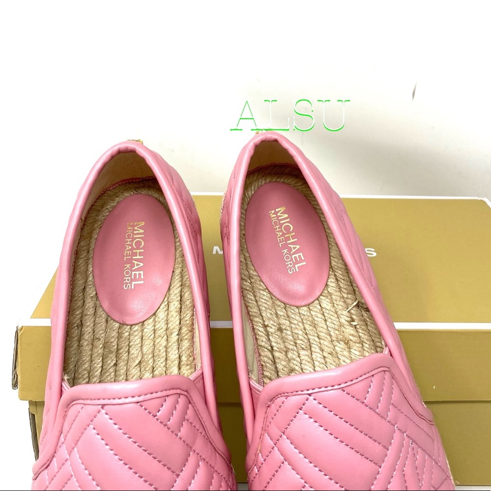Michael Kors Hastings Espadrille Slip On Napa Pink - Picture 10 of 11